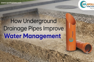 Underground drainage pipes