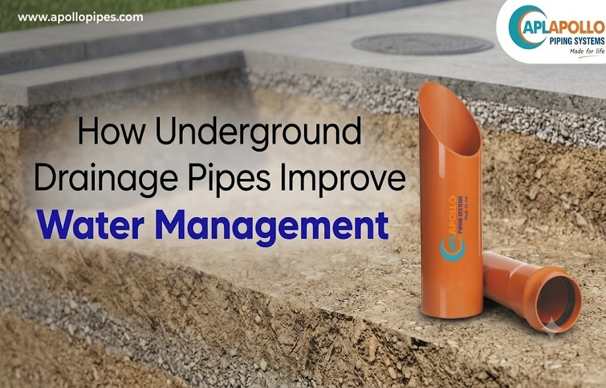 Underground drainage pipes